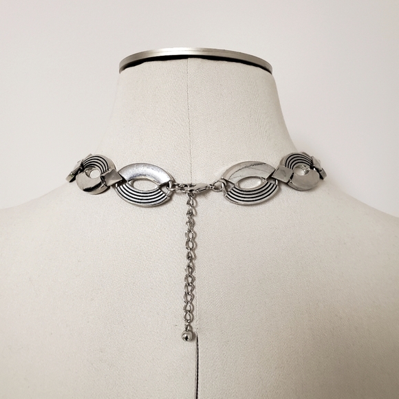 Unisex Large Silver Chain Necklace - Picture 5 of 6